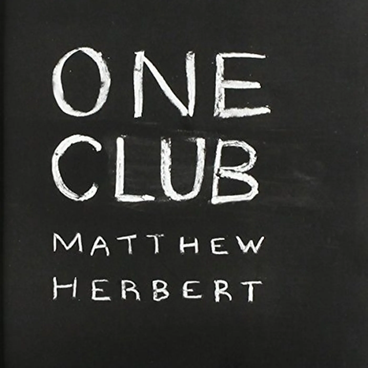 Matthew Herbert ONE CLUB CD