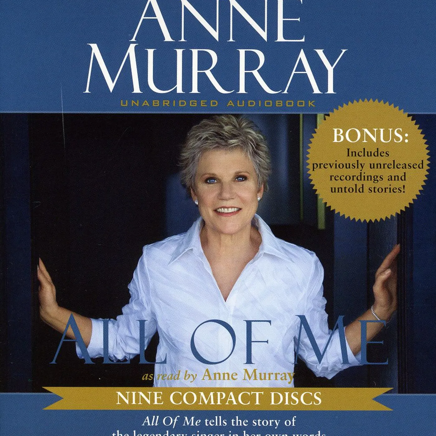 Anne Murray ALL OF ME (AUDIOBOOK) CD