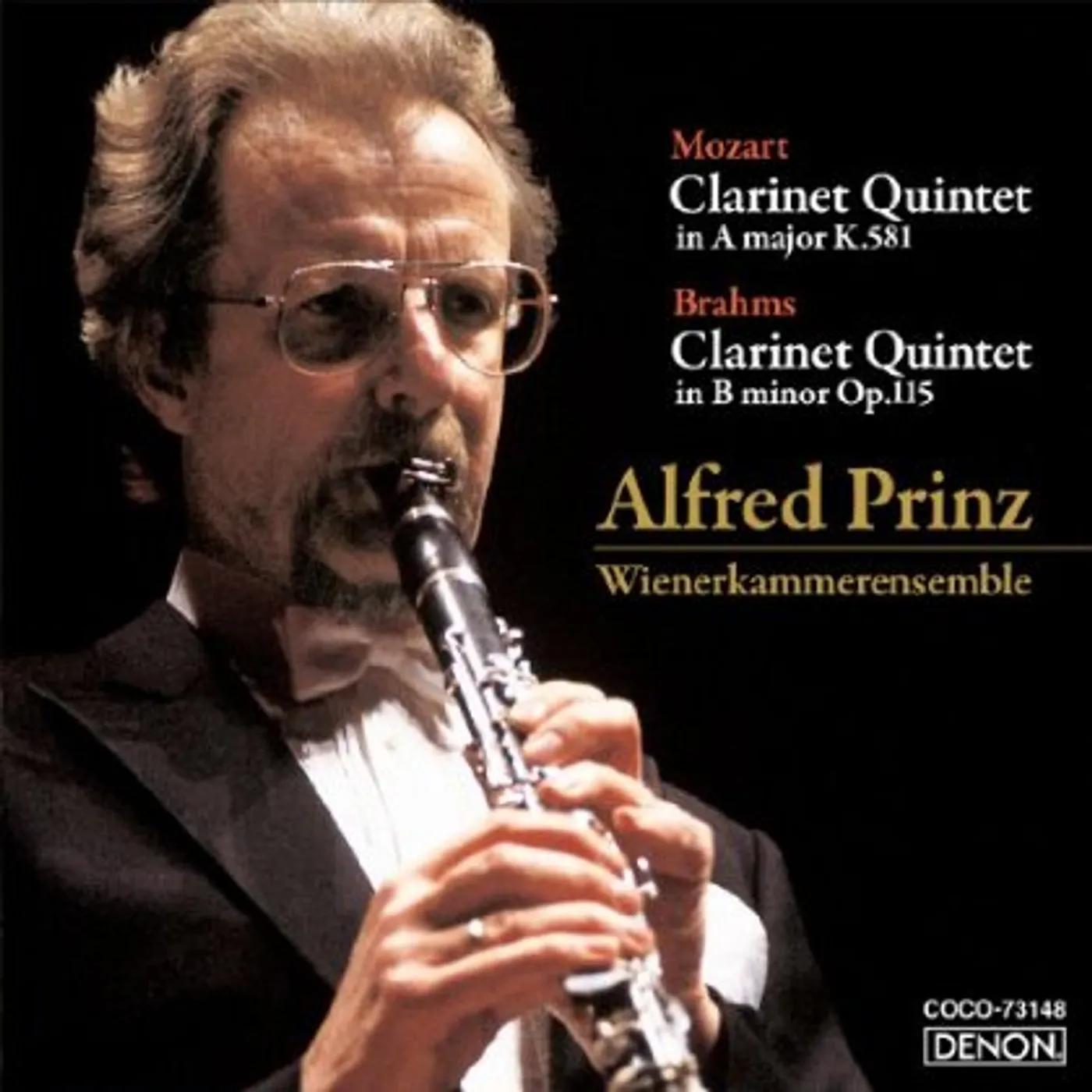 Alfred Prinz MOZART & BRAHMS: CLARINET QUINTET CD