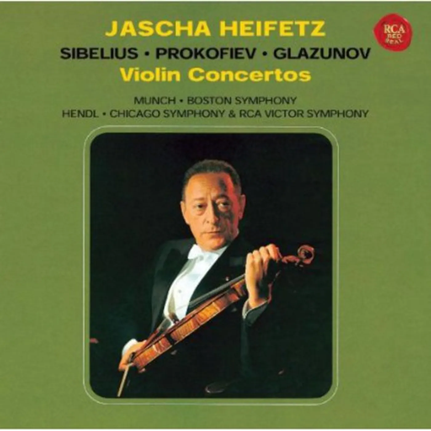 Jascha Heifetz SIBELIUS. PROKOFIEV. GLASNOV: VIOLIN CONCERTOS CD