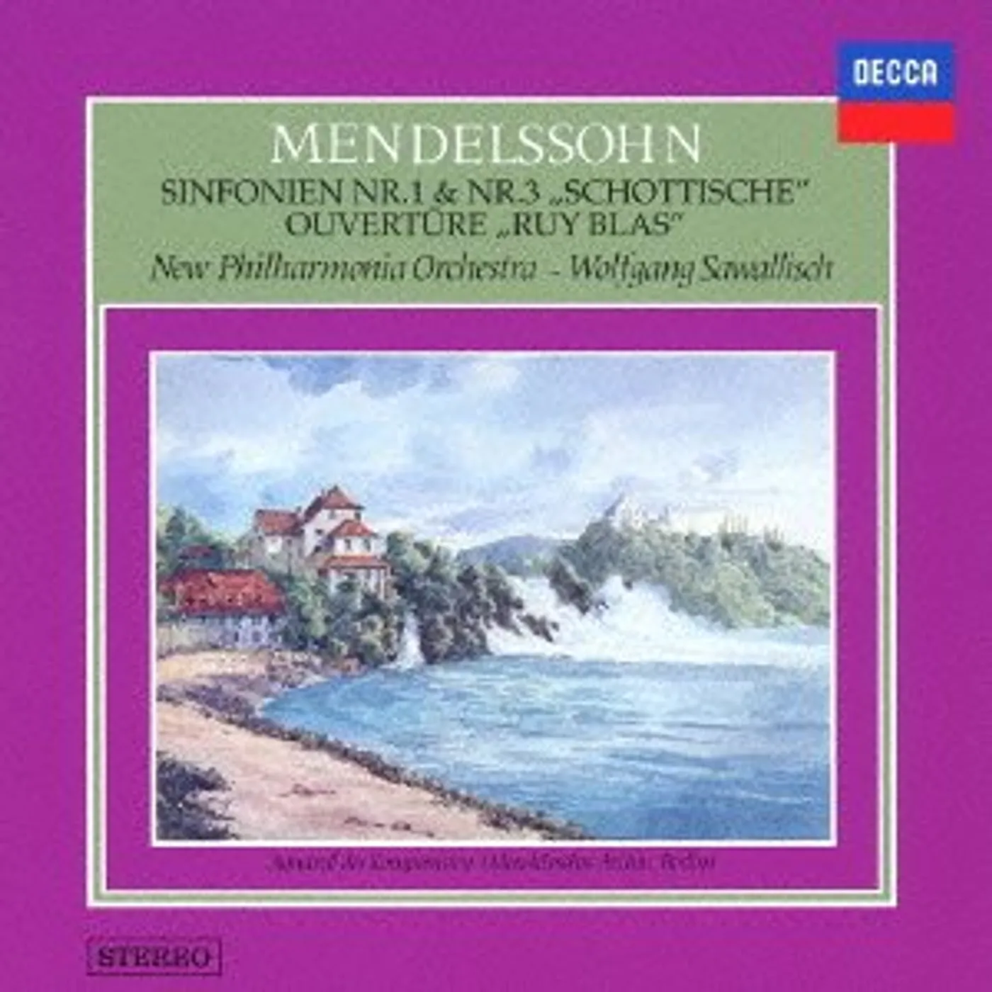 Wolfgang Sawallisch MENDELSSOHN: SYMPHONIES NO.1 & NO.3 CD