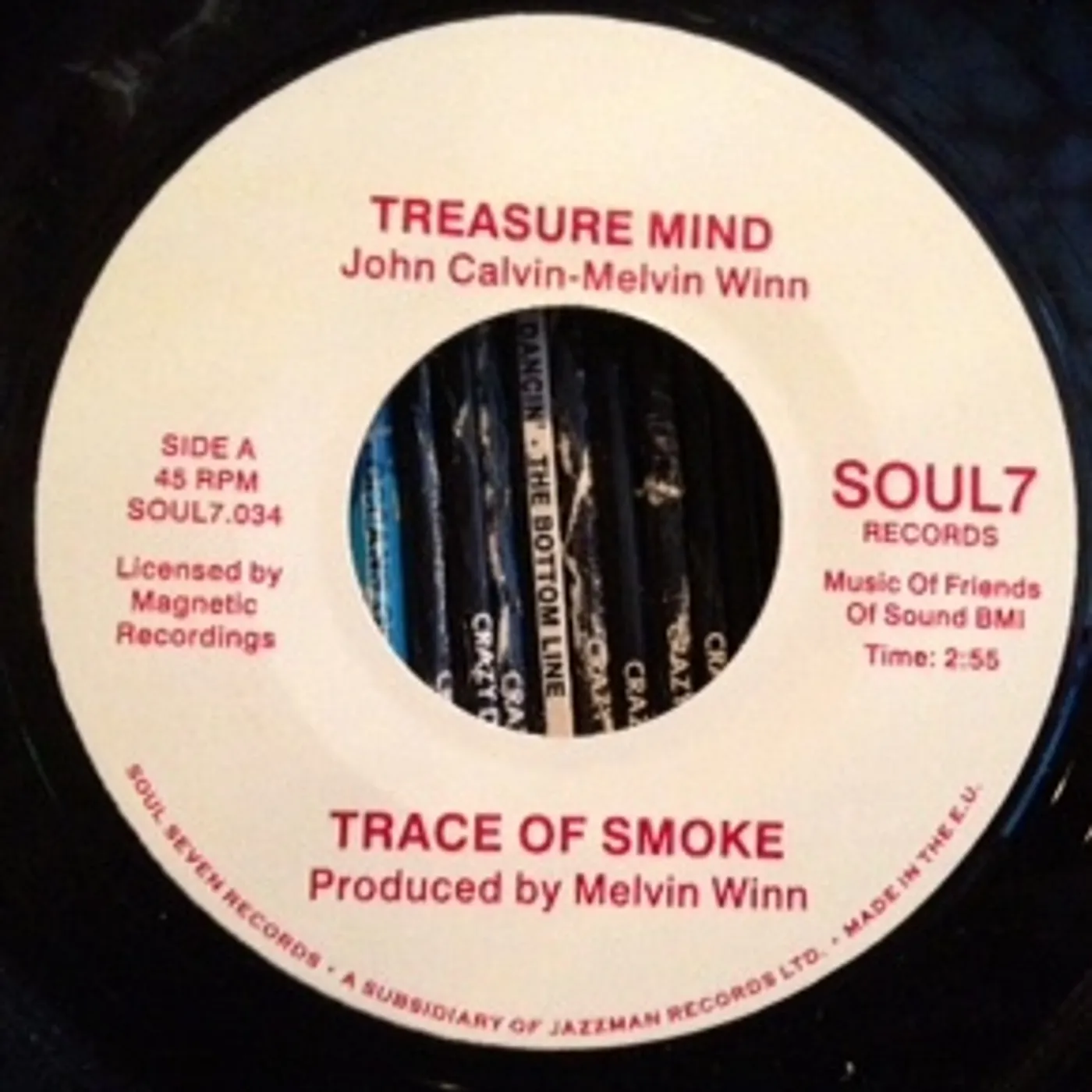 Trace of Smoke TREASURE MIND/U.R Vinyl Record - UK Release