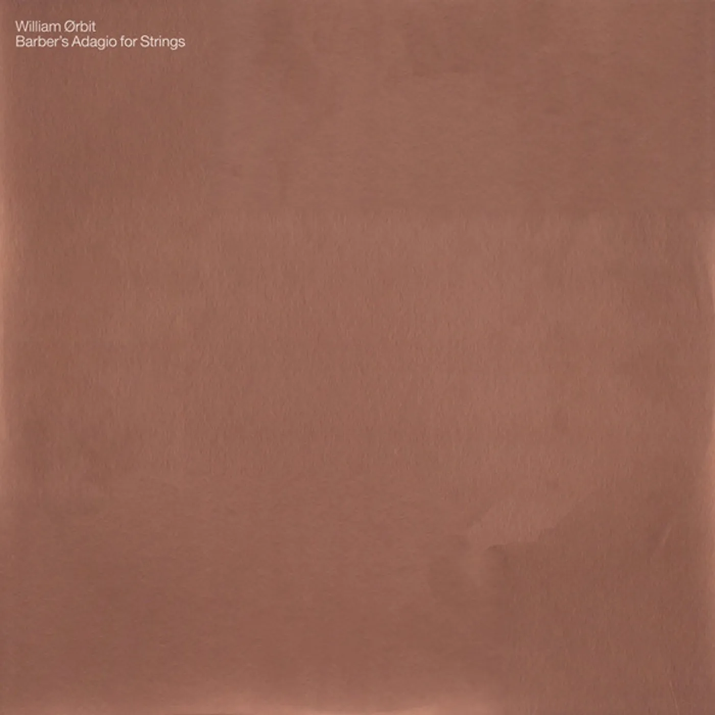 William Orbit BARBER'S ADAGIO FOR STRINGS (GER) Vinyl Record