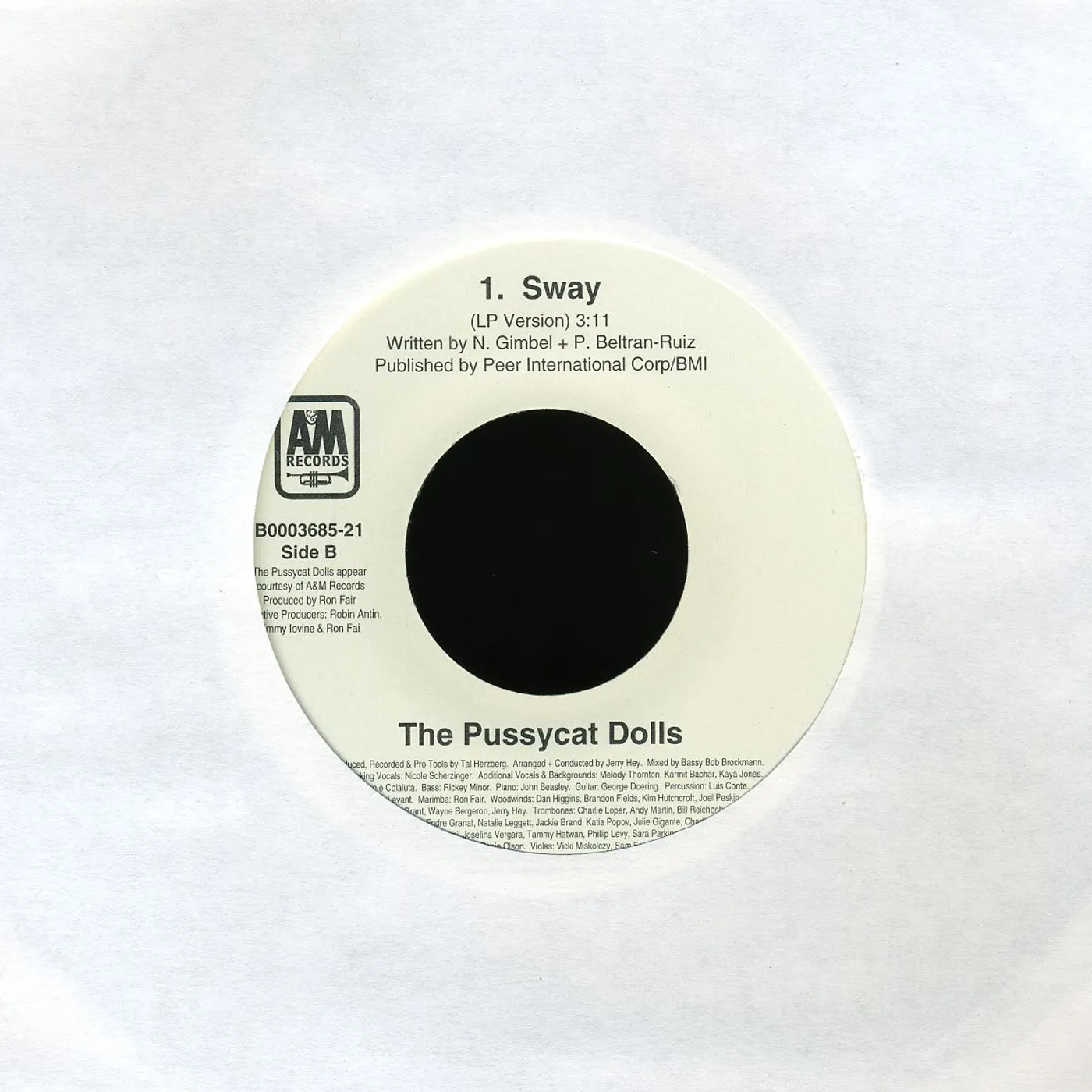 The Pussycat Dolls Sway Vinyl Record