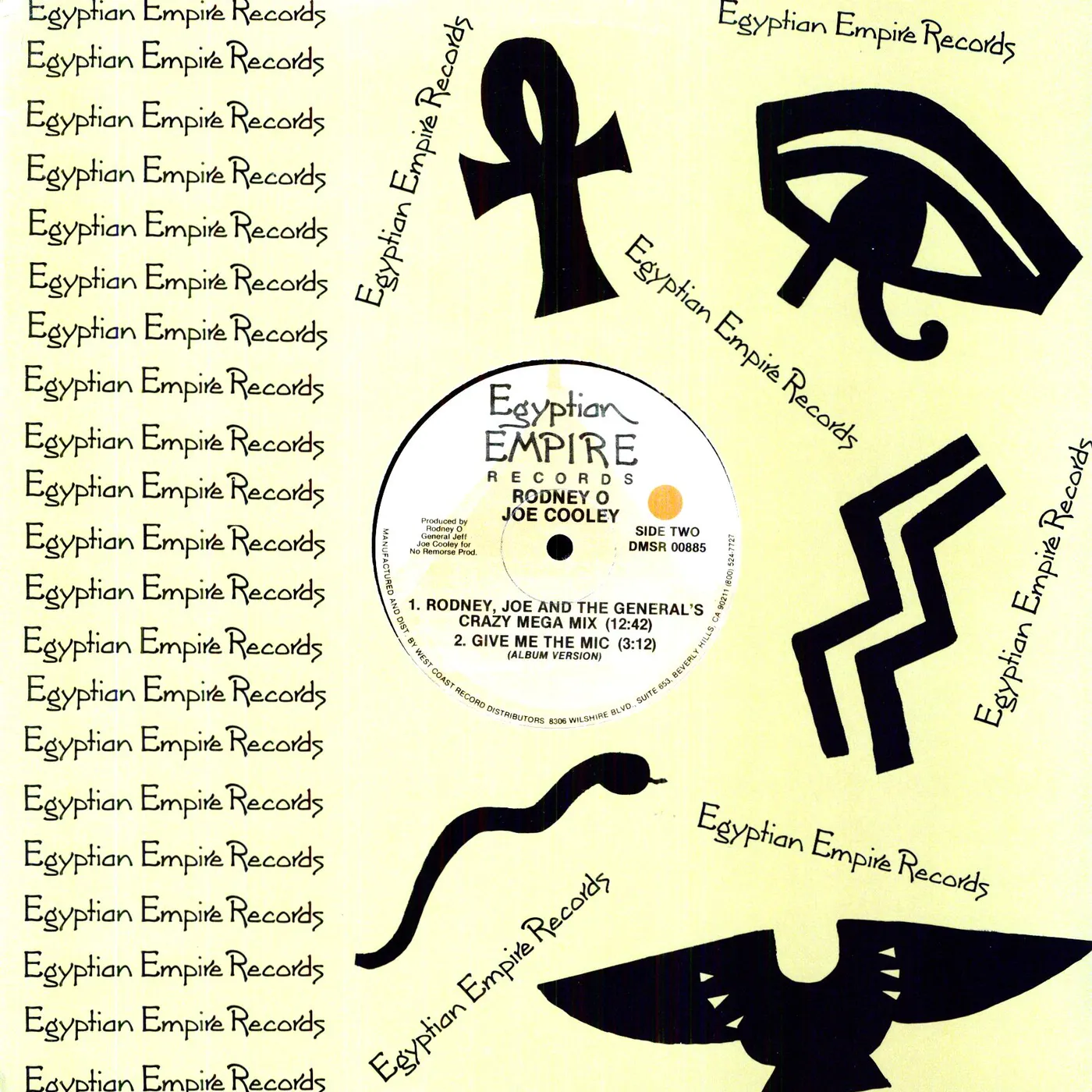 Rodney-O & Joe Cooley GIVE ME THE MIC / MEGAMIX Vinyl Record