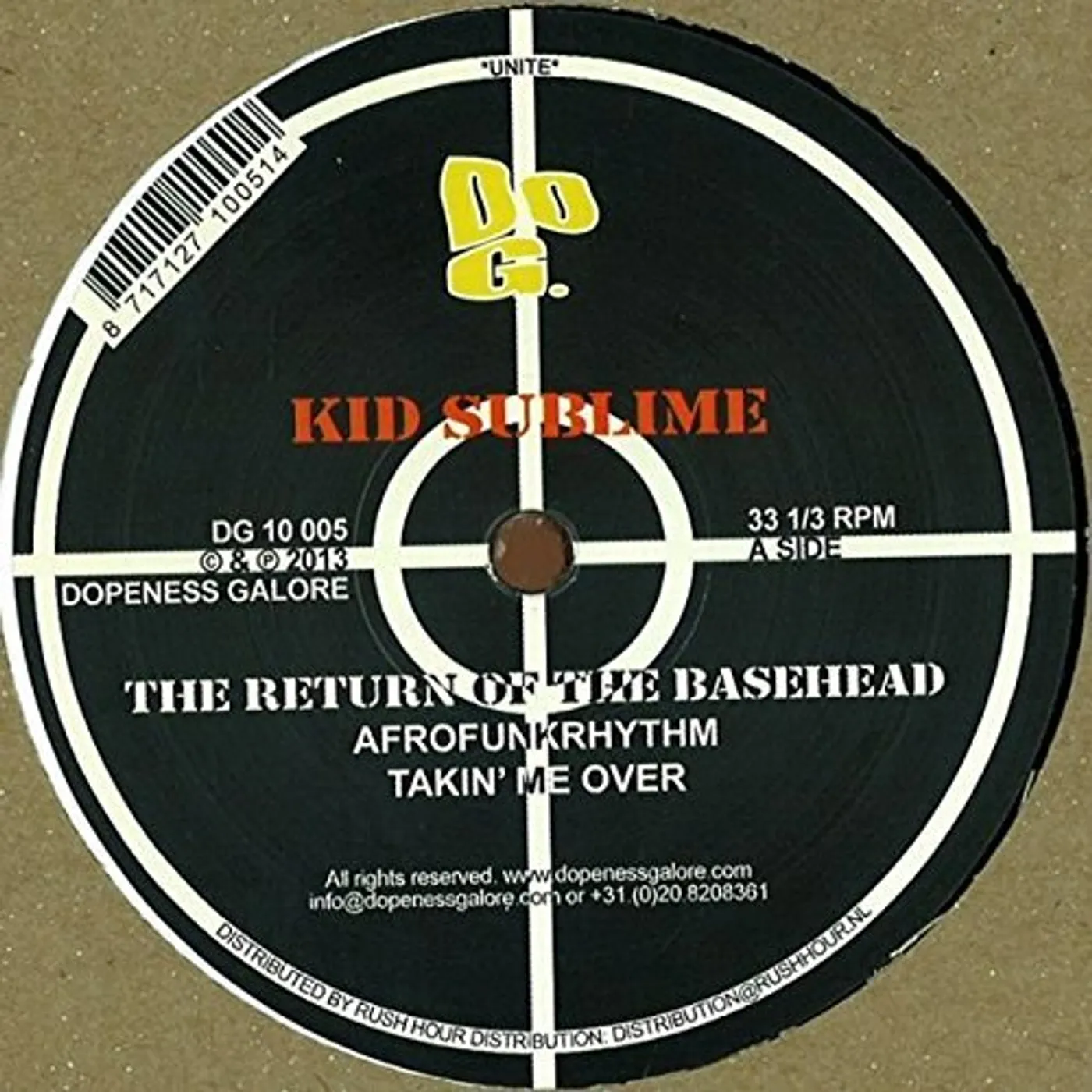 Kid Sublime RETURN OF THE BASEHEAD Vinyl Record