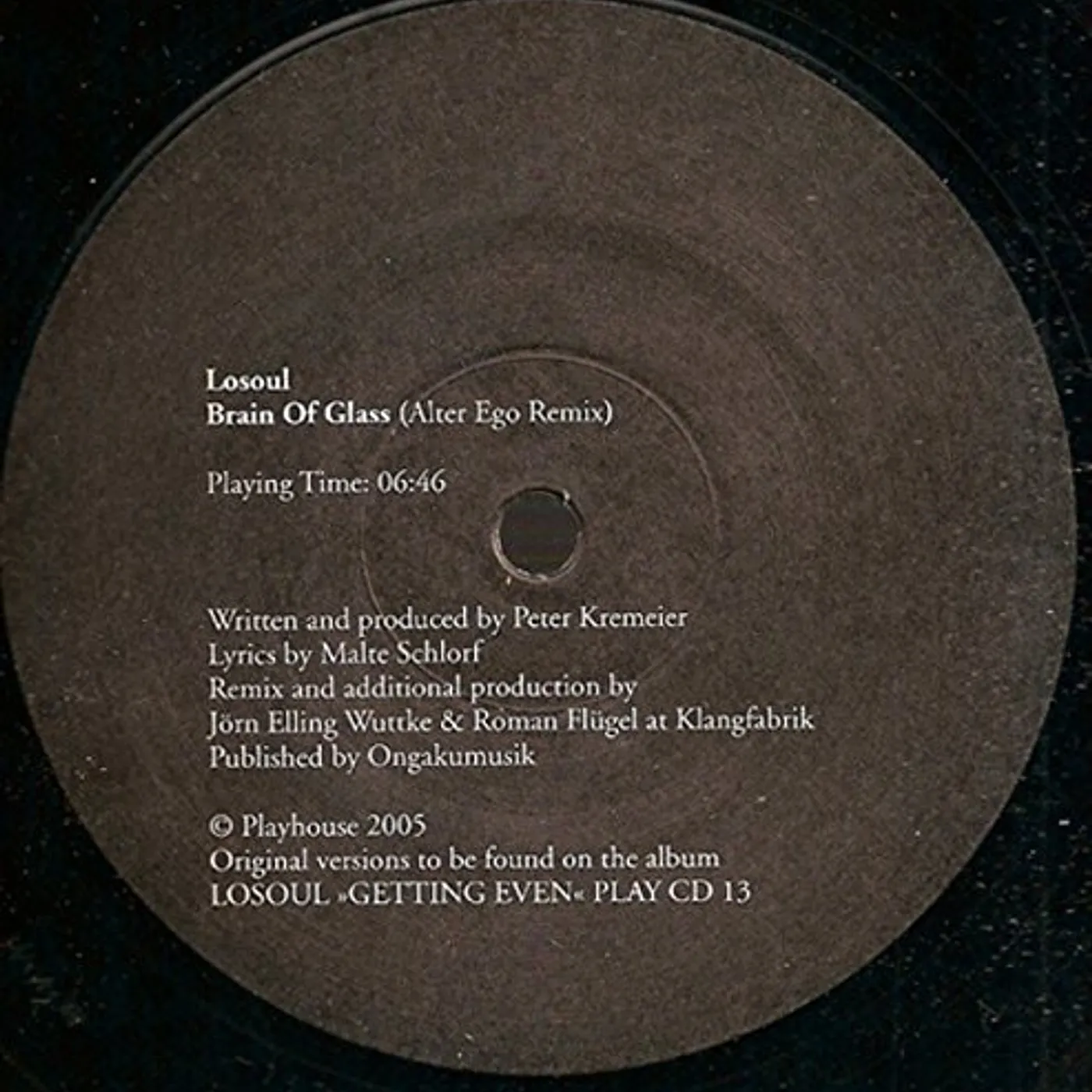 Losoul BRAIN OF GLASS Vinyl Record