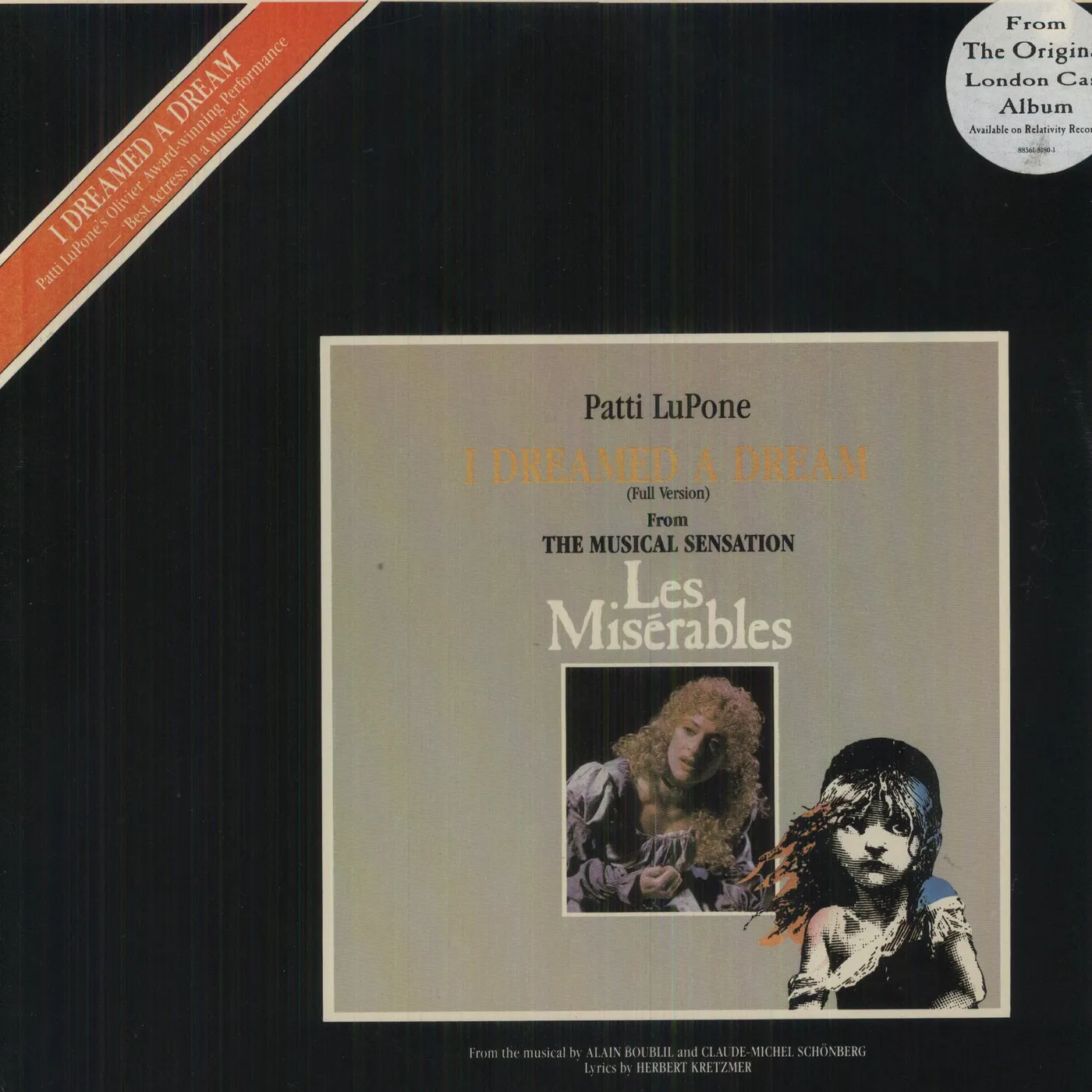 Patti LuPone DREAMED A DREAM (LES MISERABLES) Vinyl Record