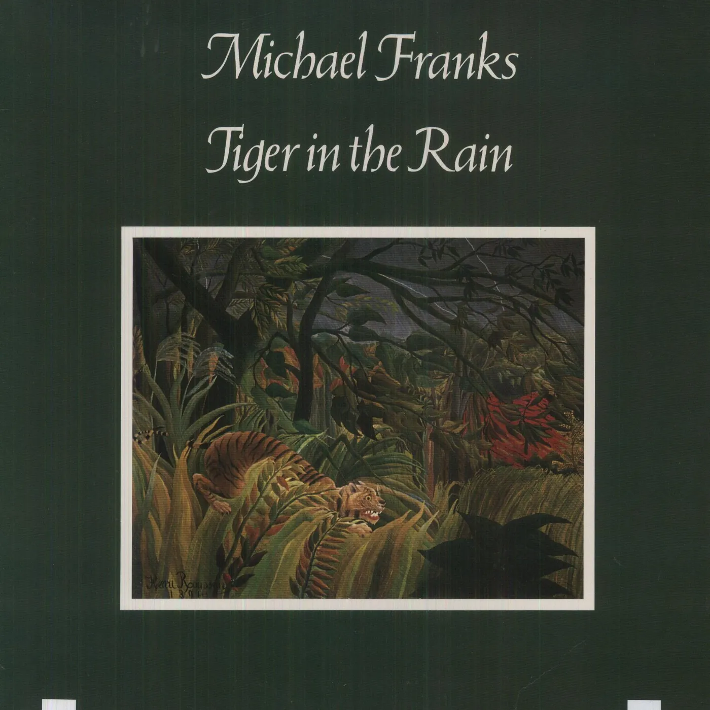 Michael Franks TIGER IN THE RAIN Vinyl Record