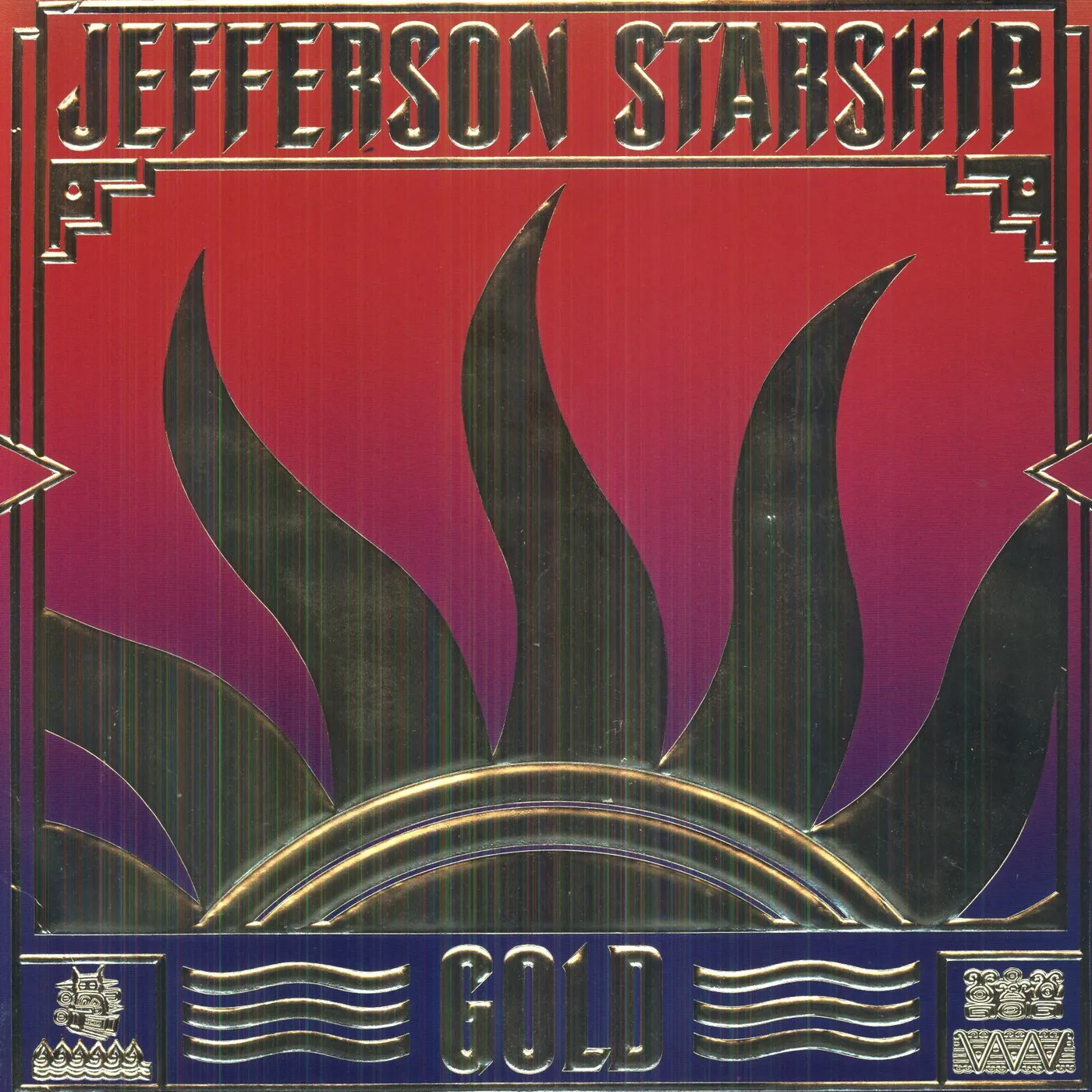 Jefferson Starship Gold Vinyl Record