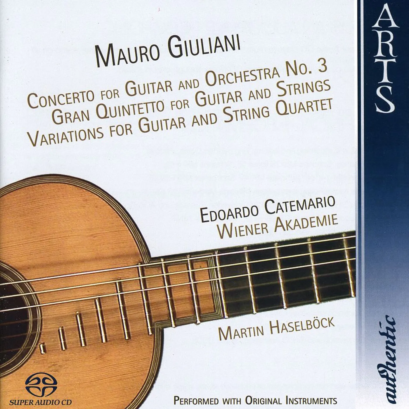 Mauro Giuliani CONCERTO 3 FOR GUITAR Super Audio CD
