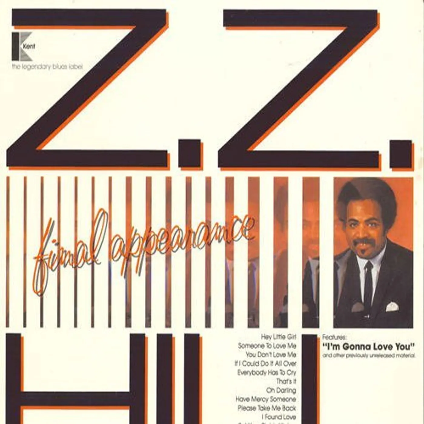 Z.Z. Hill Final Appearance Vinyl Record