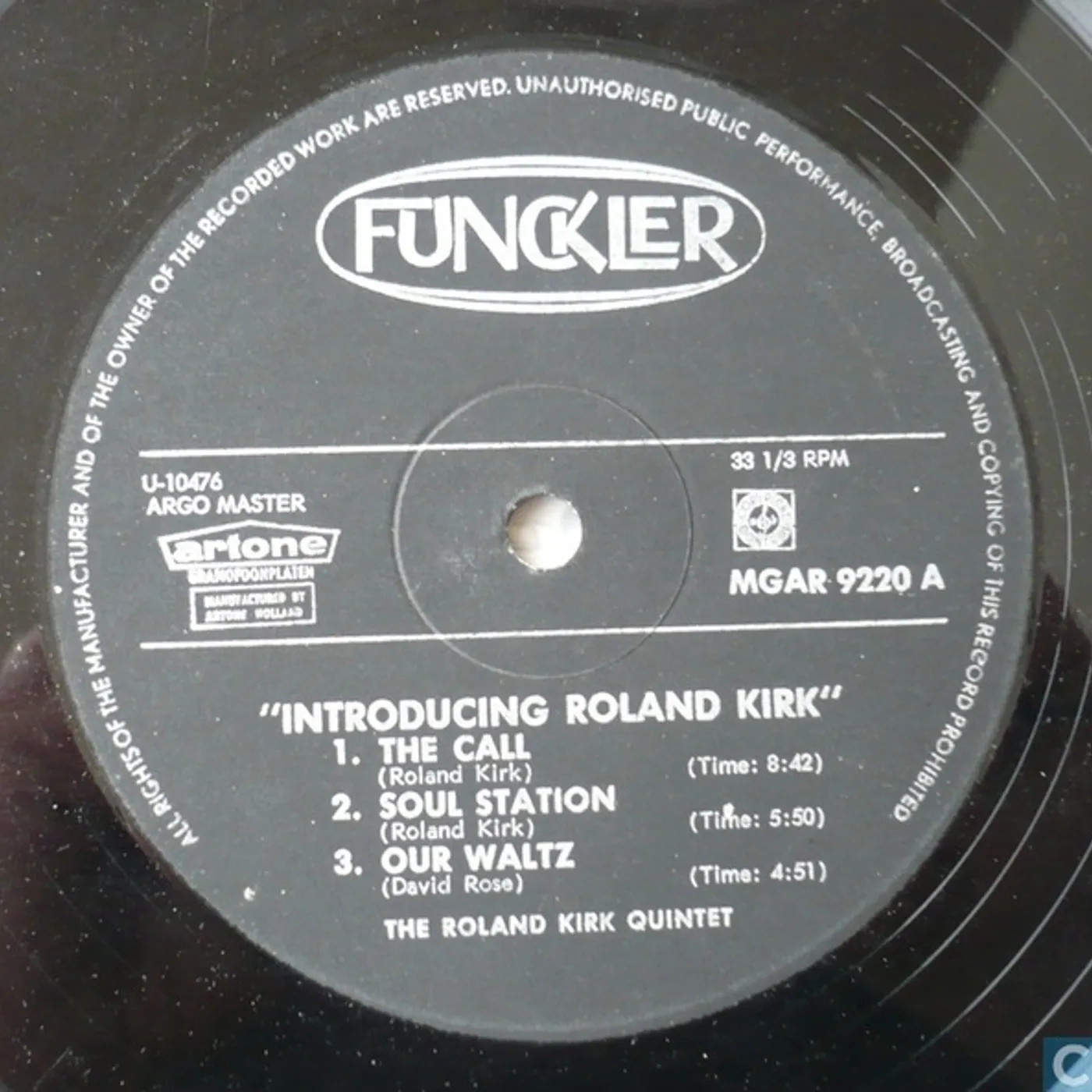Roland Kirk INTRODUCING Vinyl Record