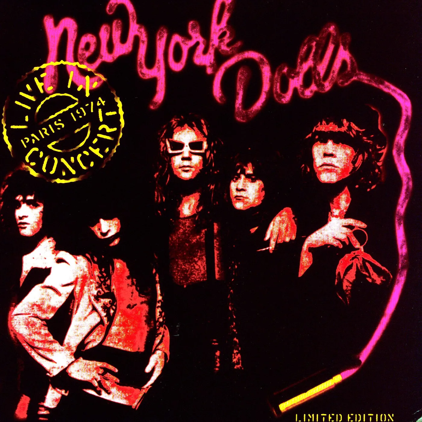 New York Dolls LIVE IN PARIS Vinyl Record
