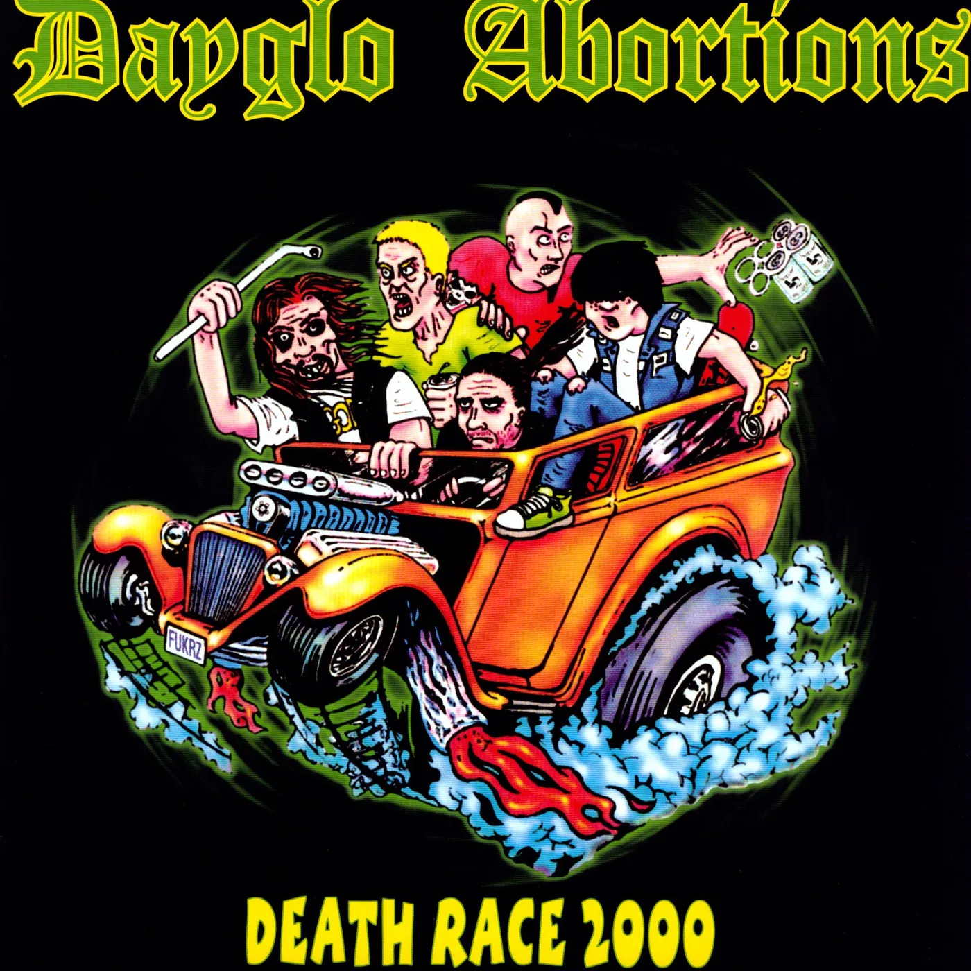 Dayglo Abortions DEATHRACE 2000 Vinyl Record