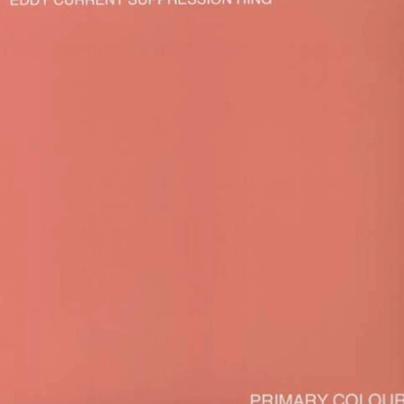 Eddy Current Suppression Ring Primary Colours Vinyl Record