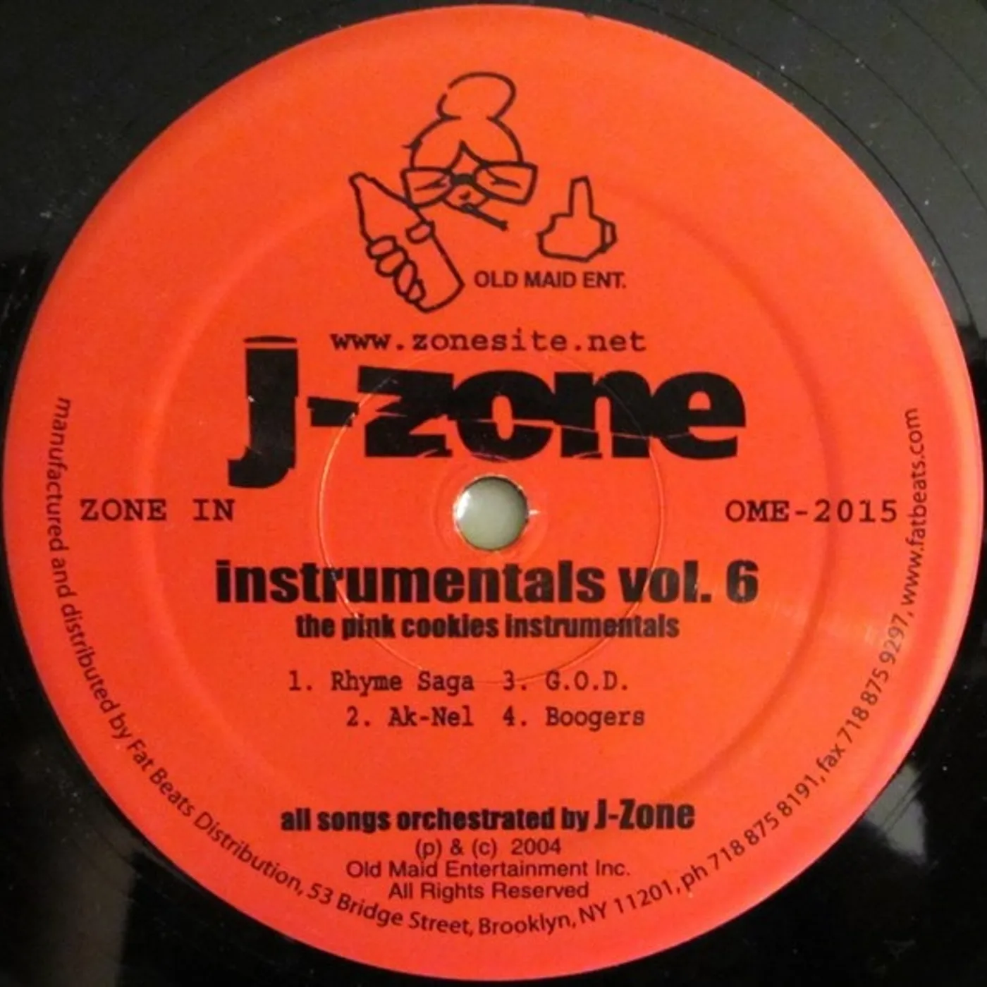 J-Zone PINK COOKIES INSTR Vinyl Record