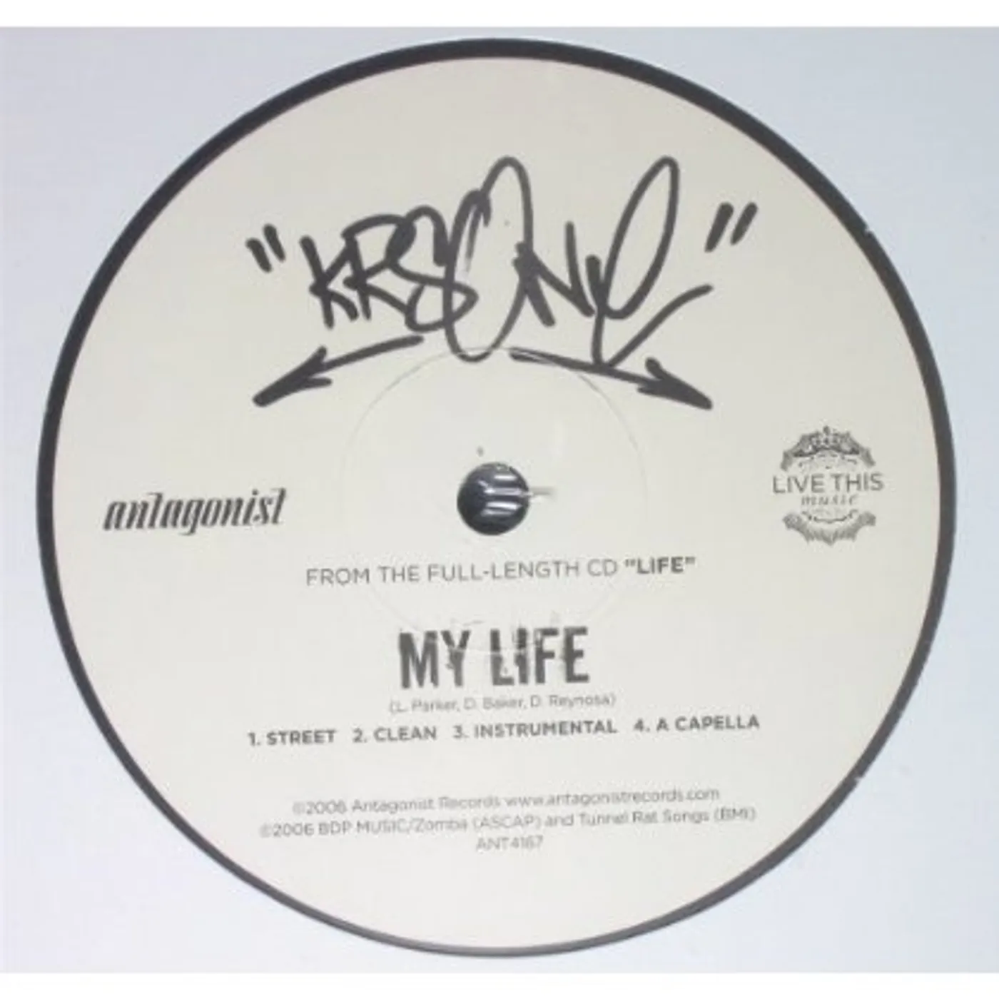 KRS-One MY LIFE Vinyl Record