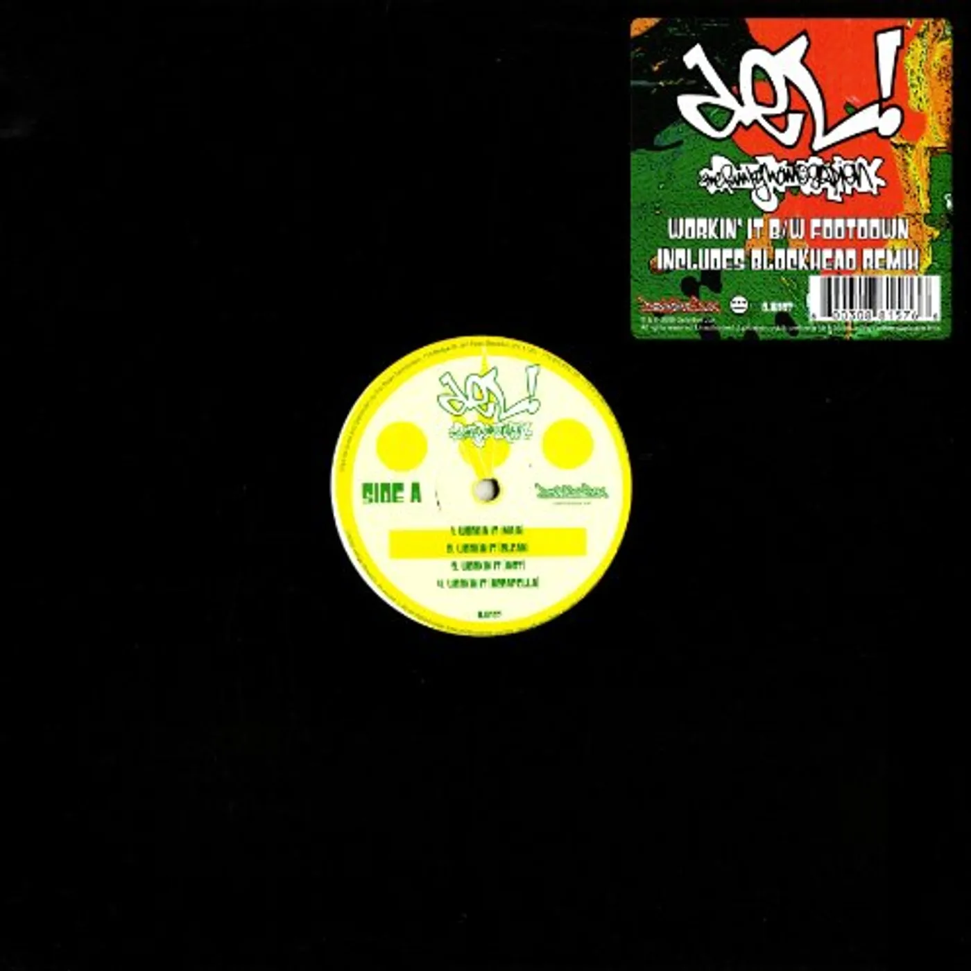 Del The Funky Homosapien WORKIN IT Vinyl Record