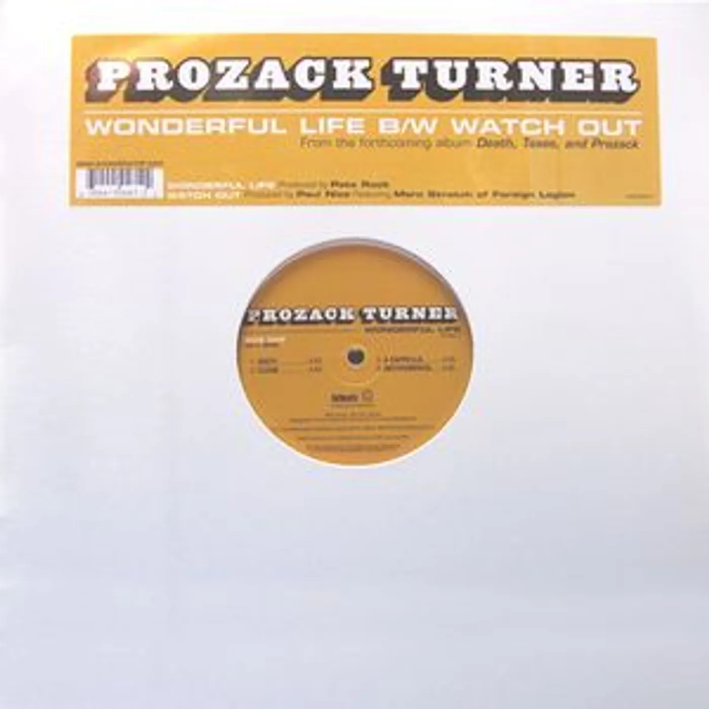 Prozack Turner WONDERFUL LIFE Vinyl Record