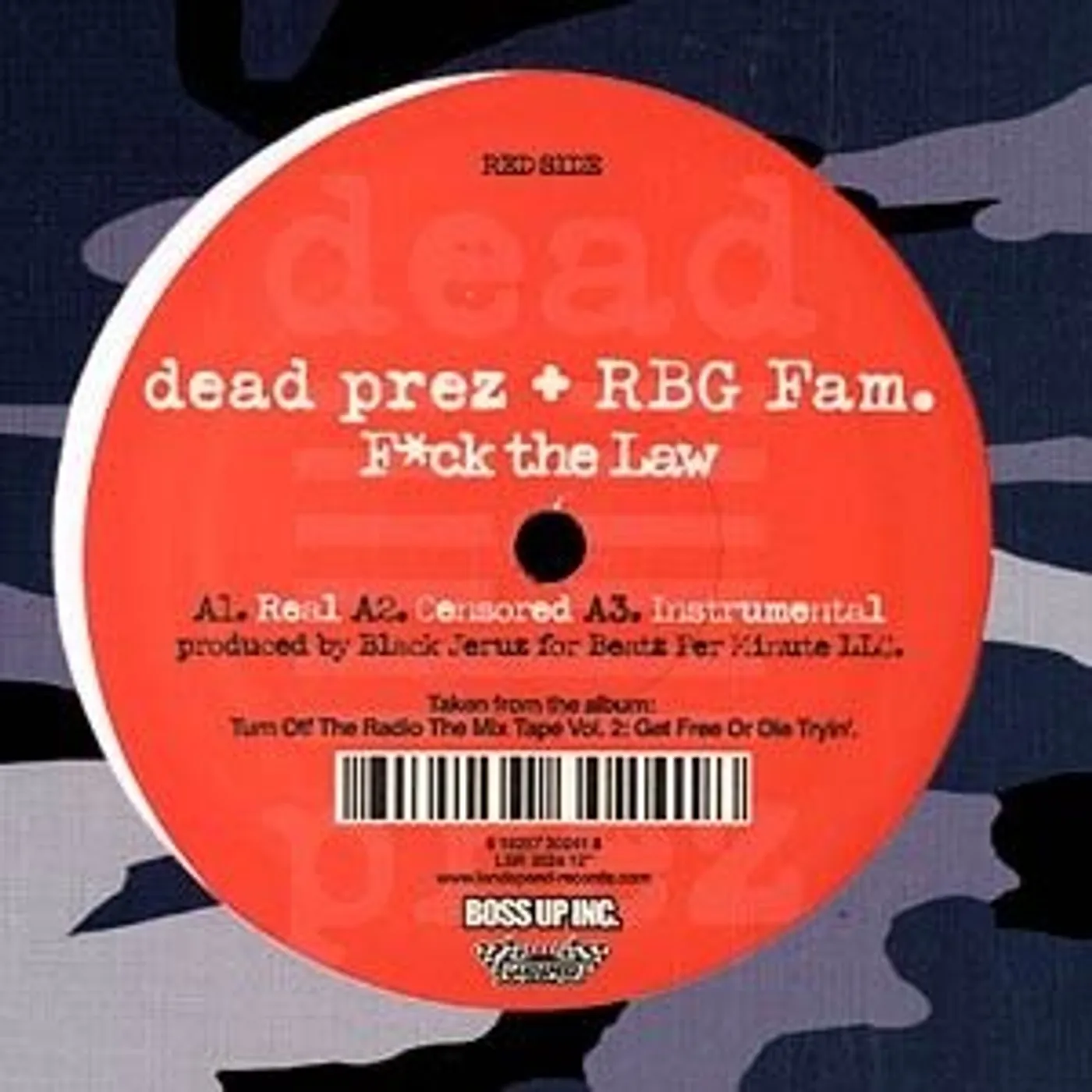 Dead Prez F-CK THE LAW Vinyl Record