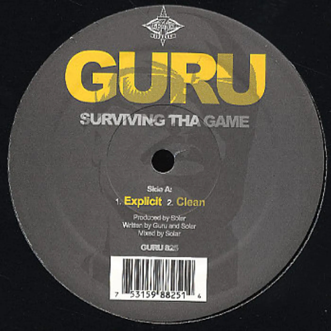 Guru SURVIVING THE GAME Vinyl Record