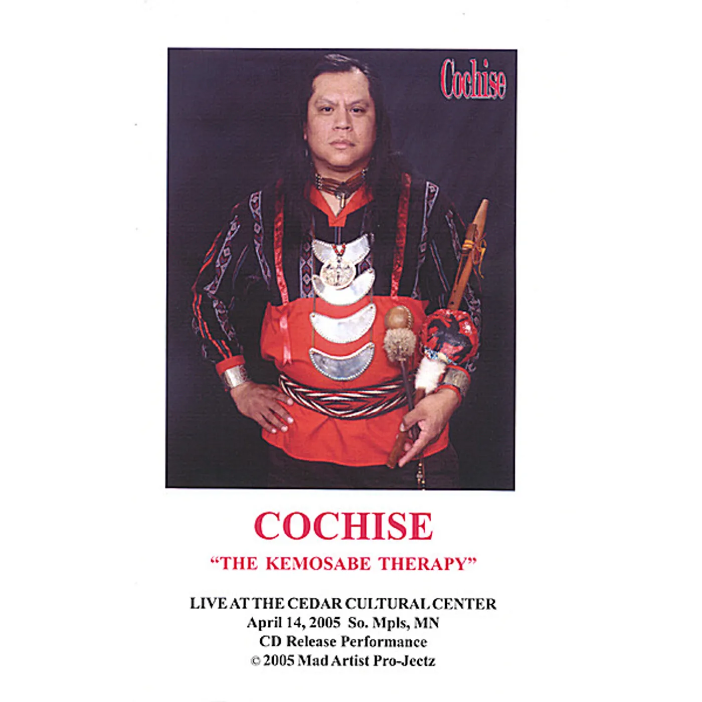 Cochise KEMOSABE THERAPY LIVE CD