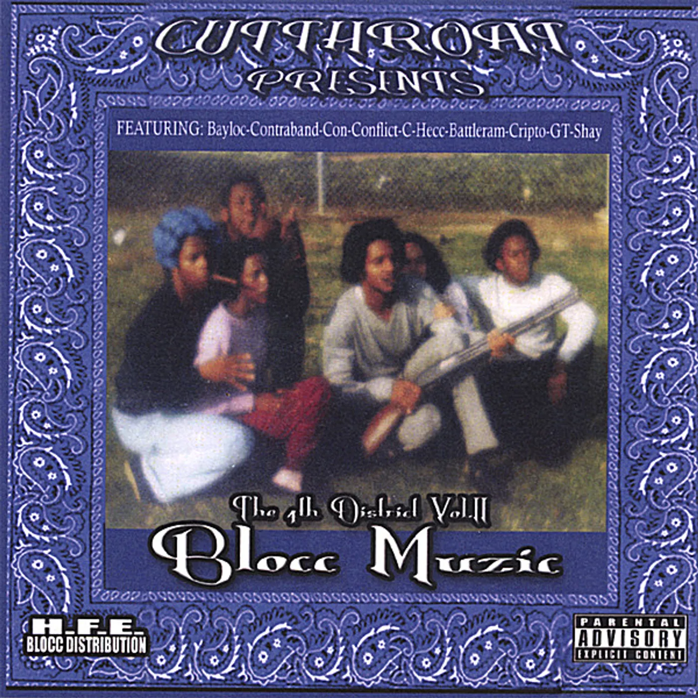 Cutthroat 4TH DISTRICT: BLOCC MUZIC 2 CD