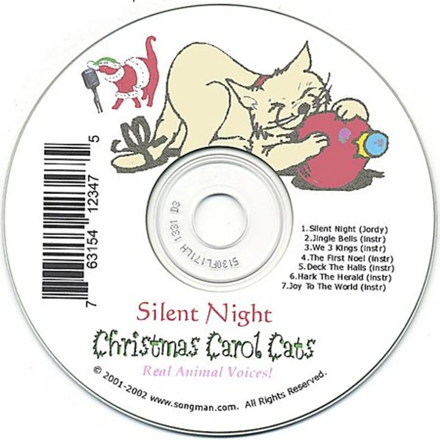 Christmas Carol Cats SILENT NIGHT CHRISTMAS MUSIC FOR CAT LOVERS CD