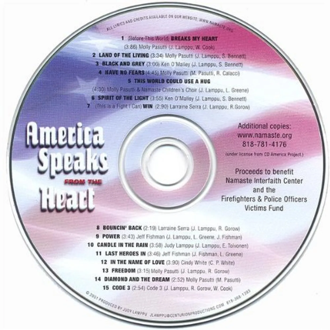 Centurion AMERICA SPEAKS FROM THE HEART CD