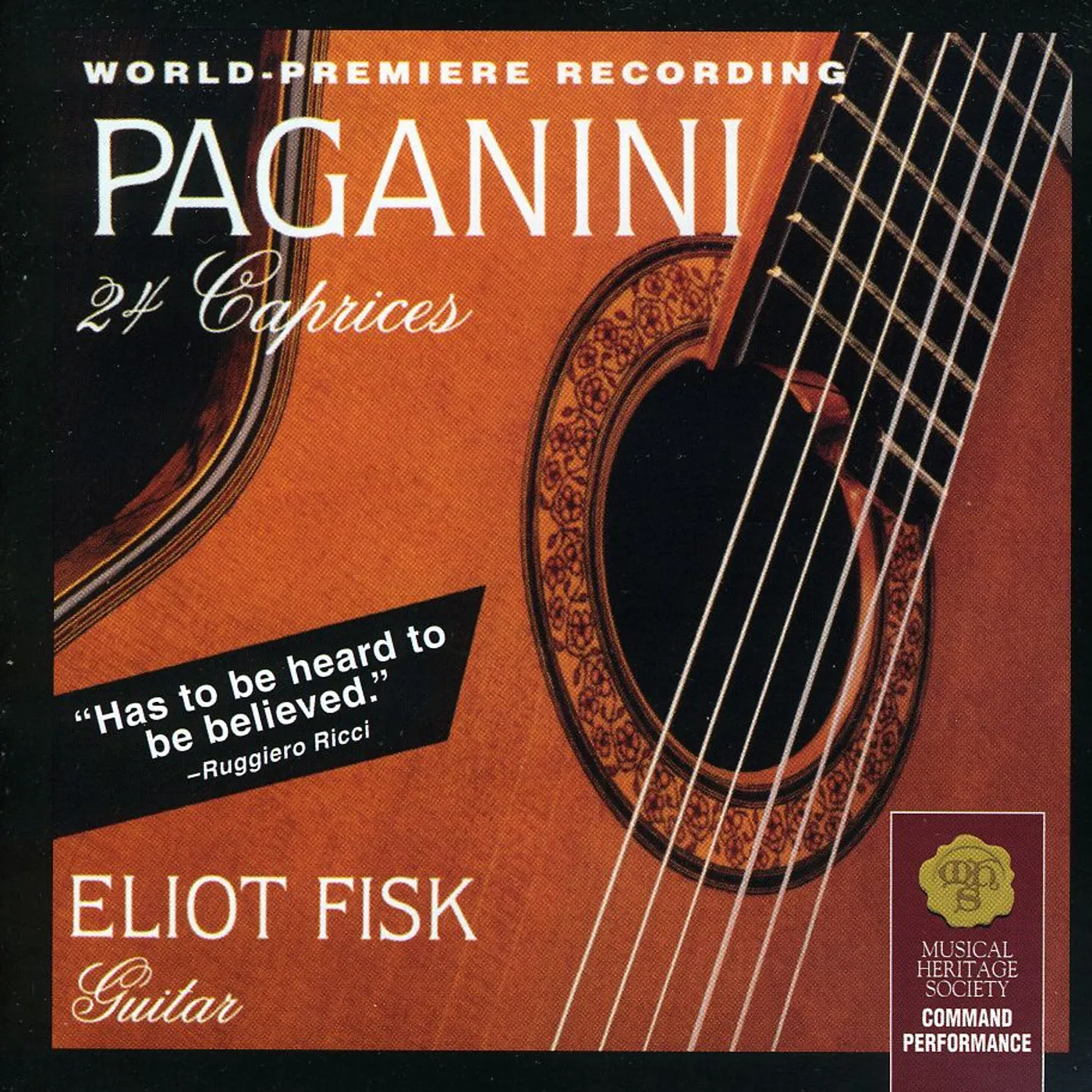Eliot Fisk PAGANINI 24 CAPRICES CD