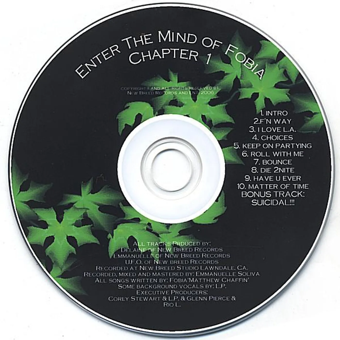 ENTER THE MIND OF FOBIA CH. 1 CD