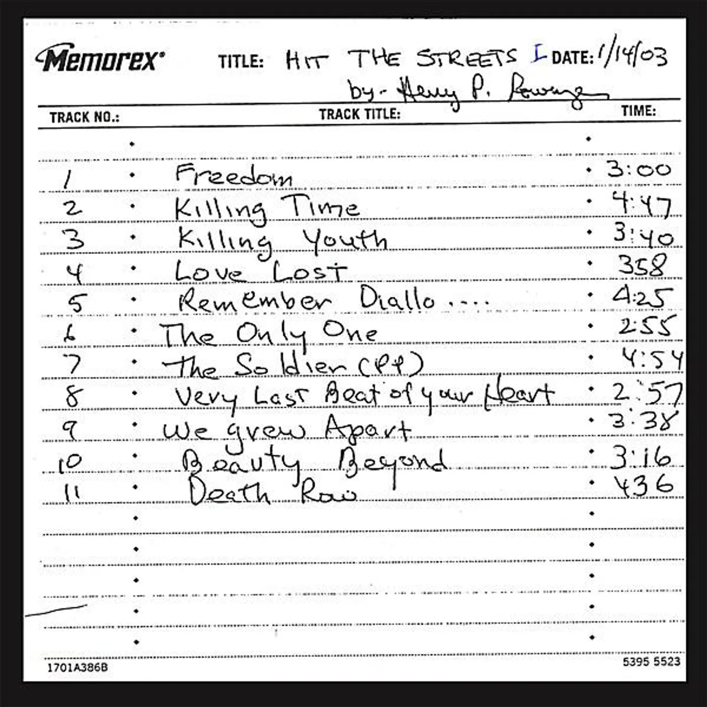 Henry P. Lowinger HIT THE STREETS CD