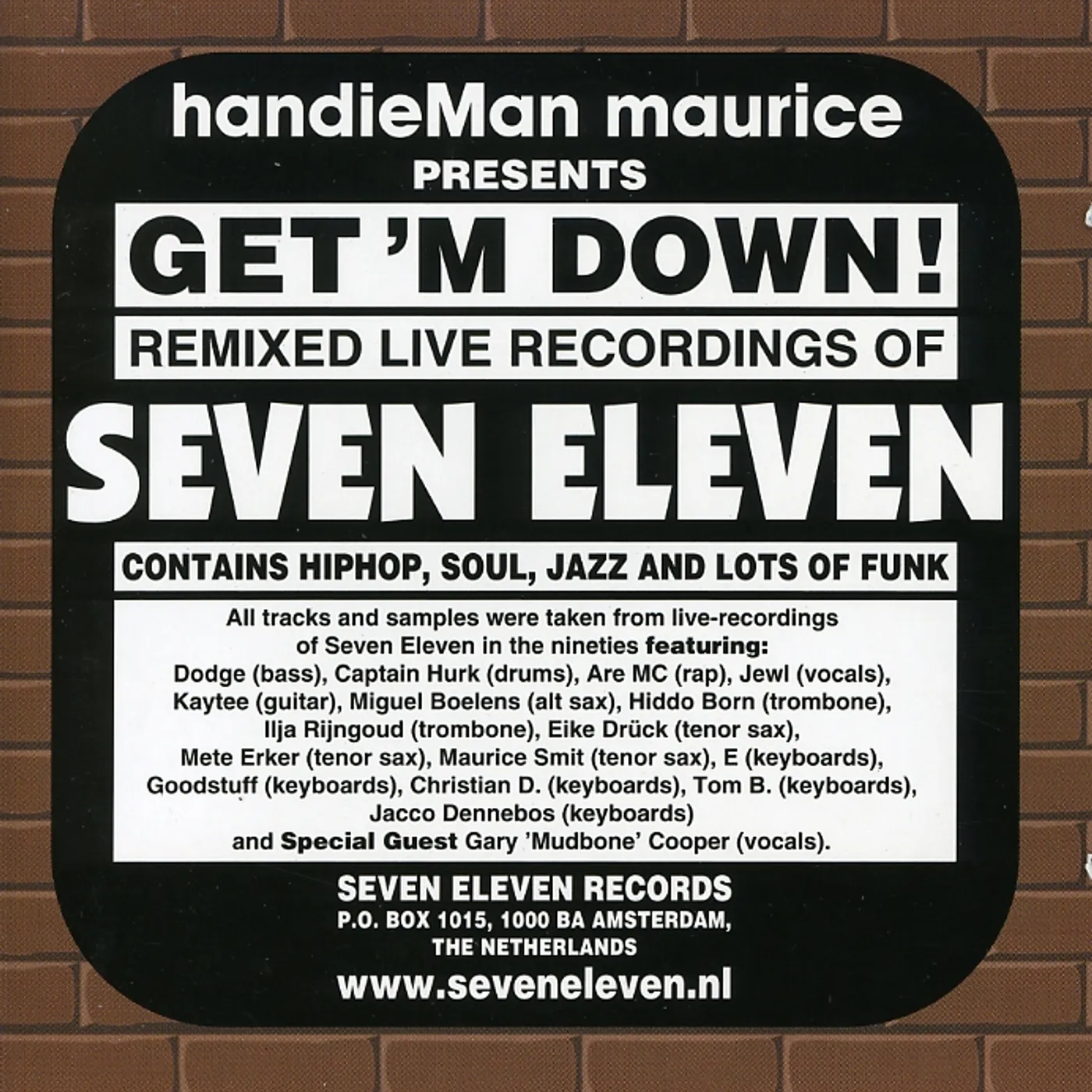 Seven Eleven GET 'M DOWN! CD