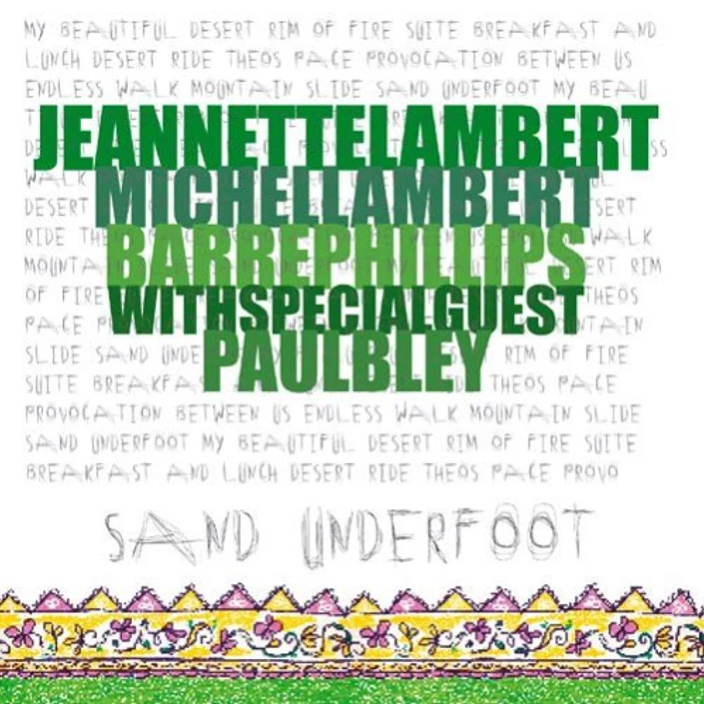 Jeannette Lambert SAND UNDERFOOT CD