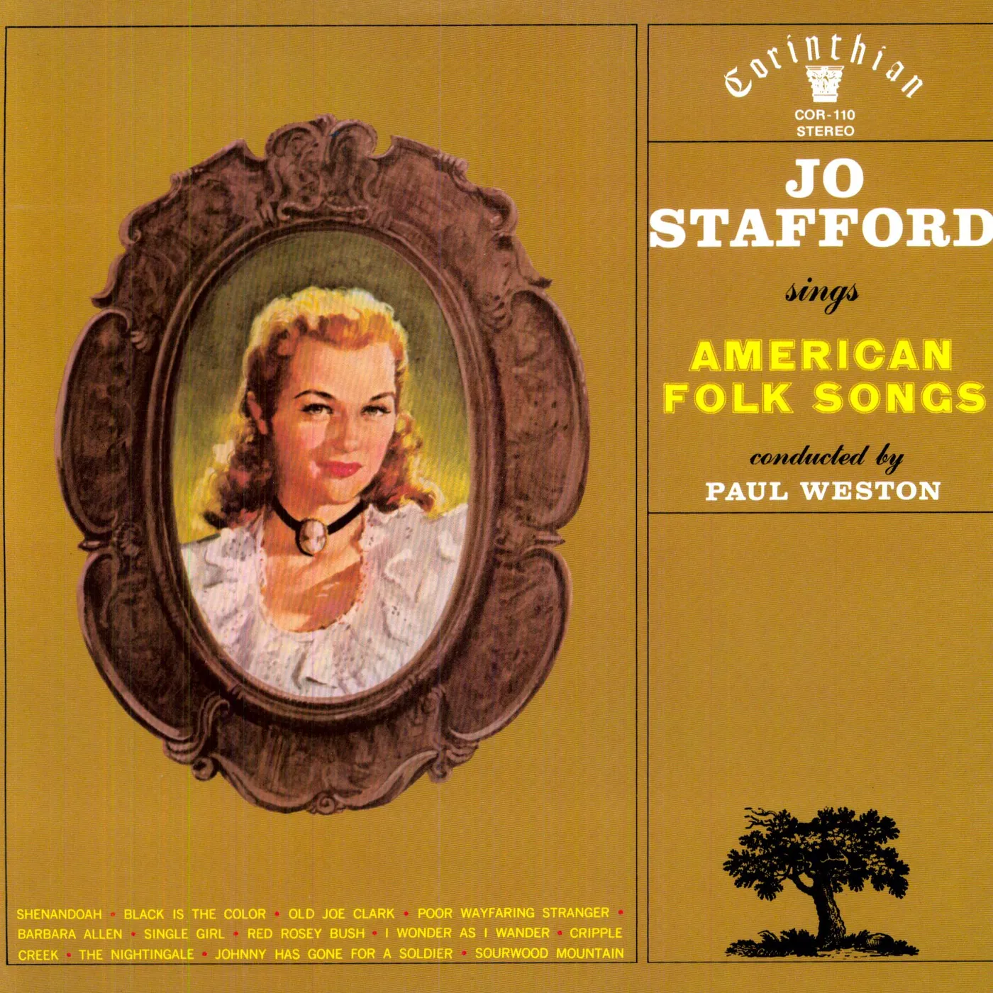 Jo Stafford SINGS AMERICAN FOLK SONGS Vinyl Record