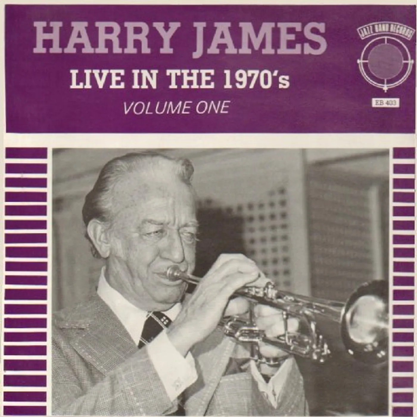Harry James LIVE IN THE 70'S 1 Vinyl Record