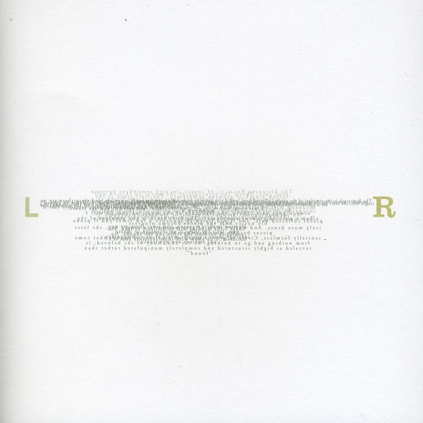 K. Leimer LISTENING ROOM CD