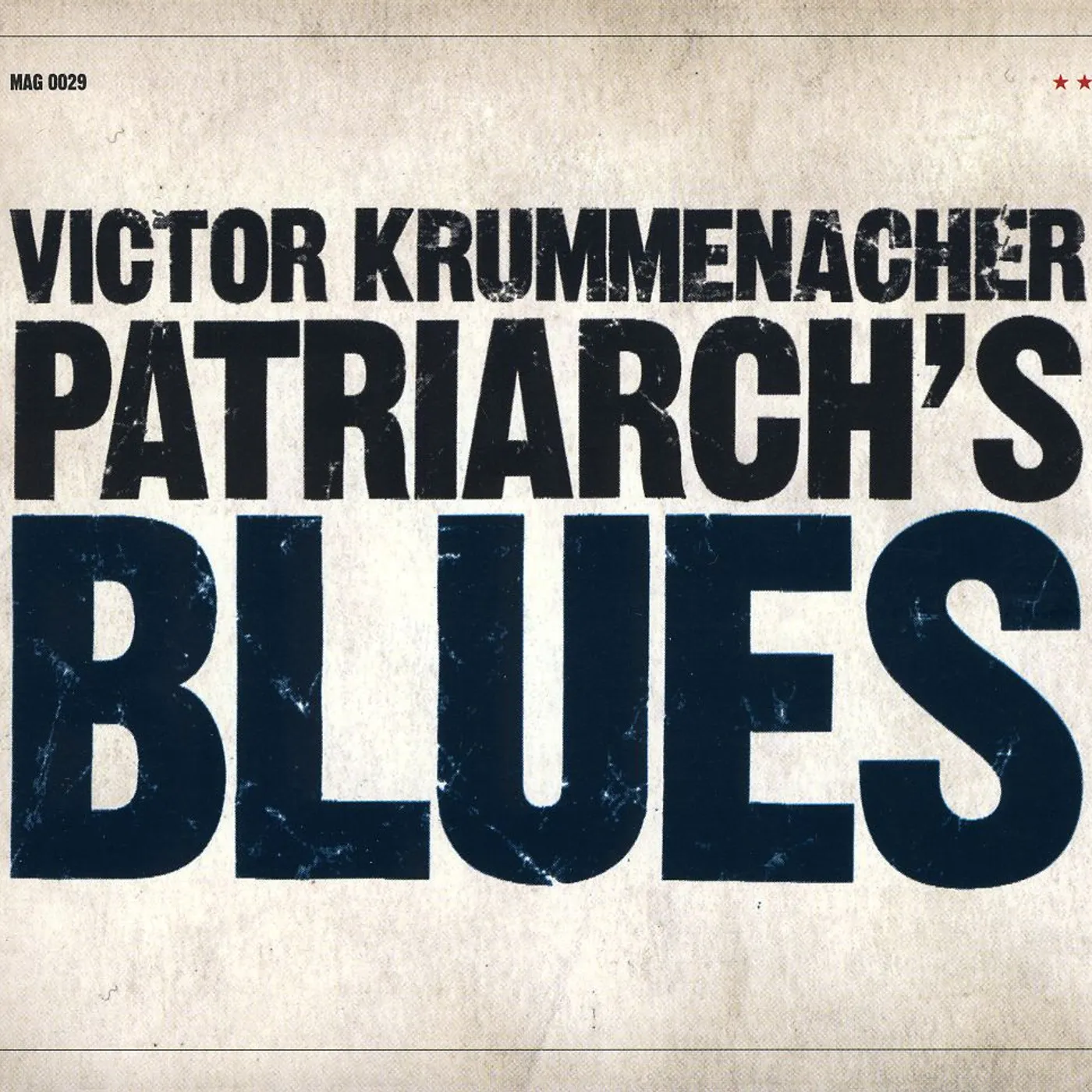Victor Krummenacher PATRIARCH'S BLUES CD