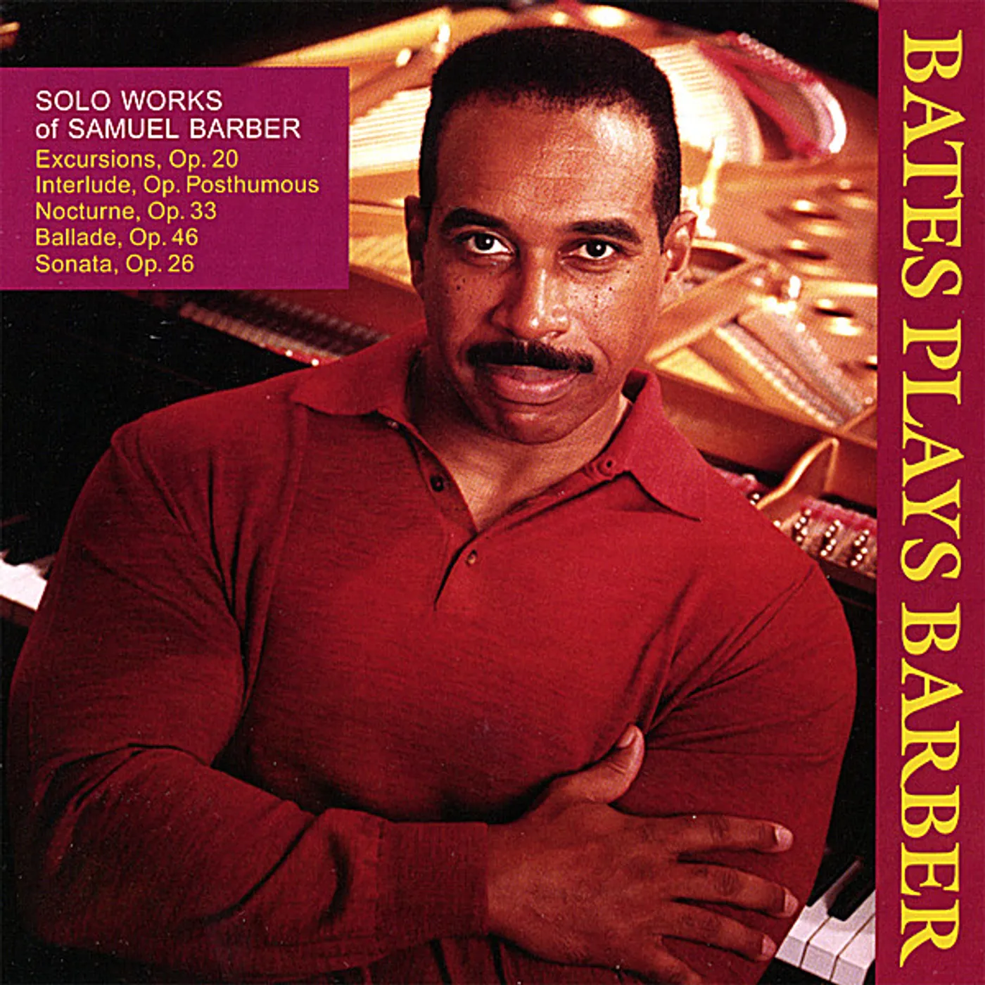 Leon Bates SOLO WORKS OF SAMUEL BARBER CD