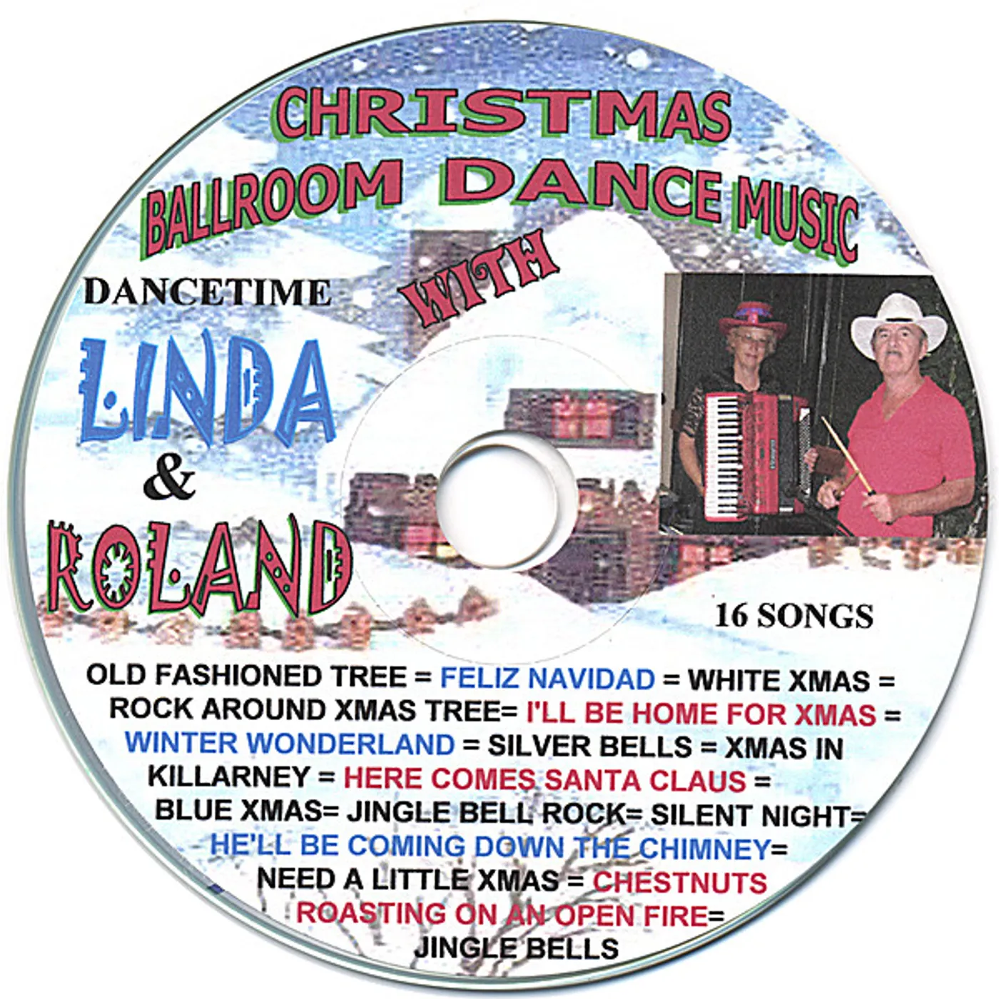 Dancetime With Linda & Roland CHRISTMAS BALLROOM DANCE MUSIC CD
