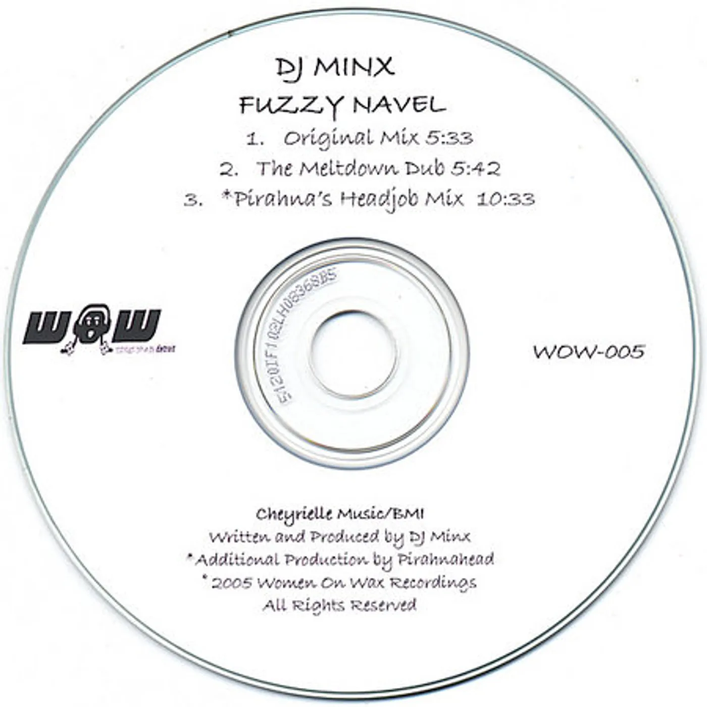 DJ Minx FUZZY NAVEL CD
