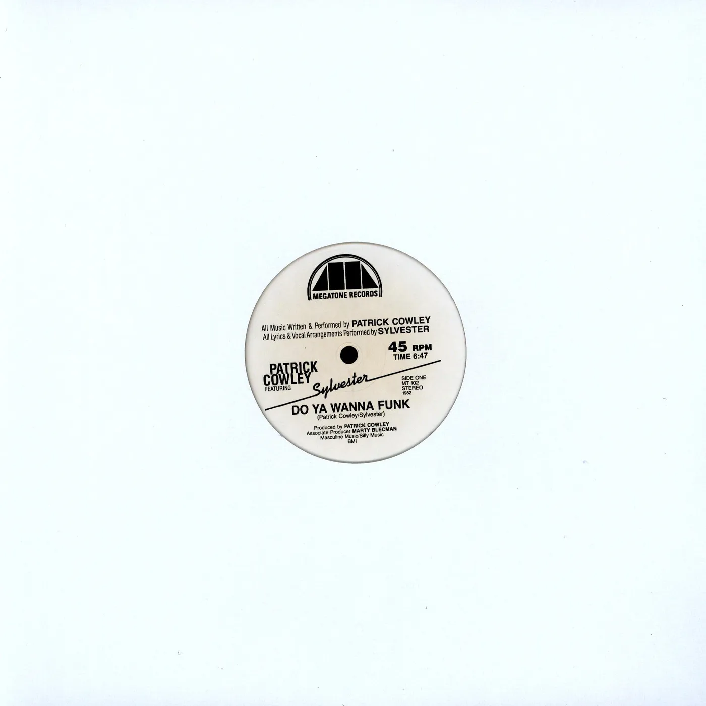 Sylvester DO YOU WANNA FUNK (2 REMIXES)/DON'T STOP Vinyl Record