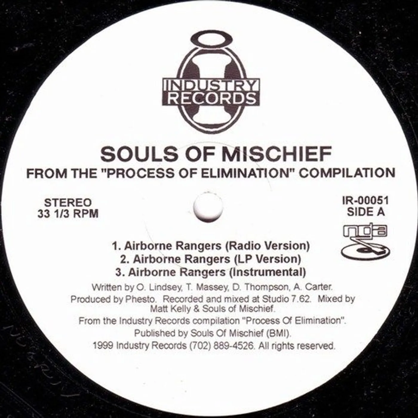 Souls Of Mischief AIRBORNE RANGERS Vinyl Record