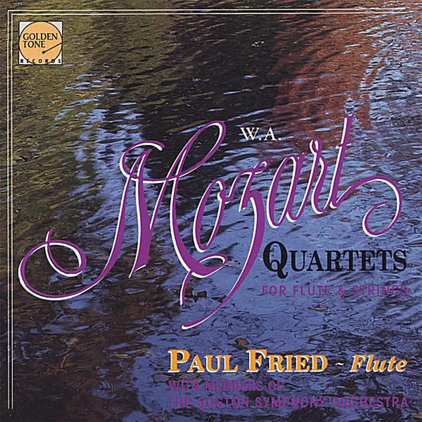 MOZART FLUTE QTS-PAUL FRIED & MEMBERS OF THE BOSTO CD