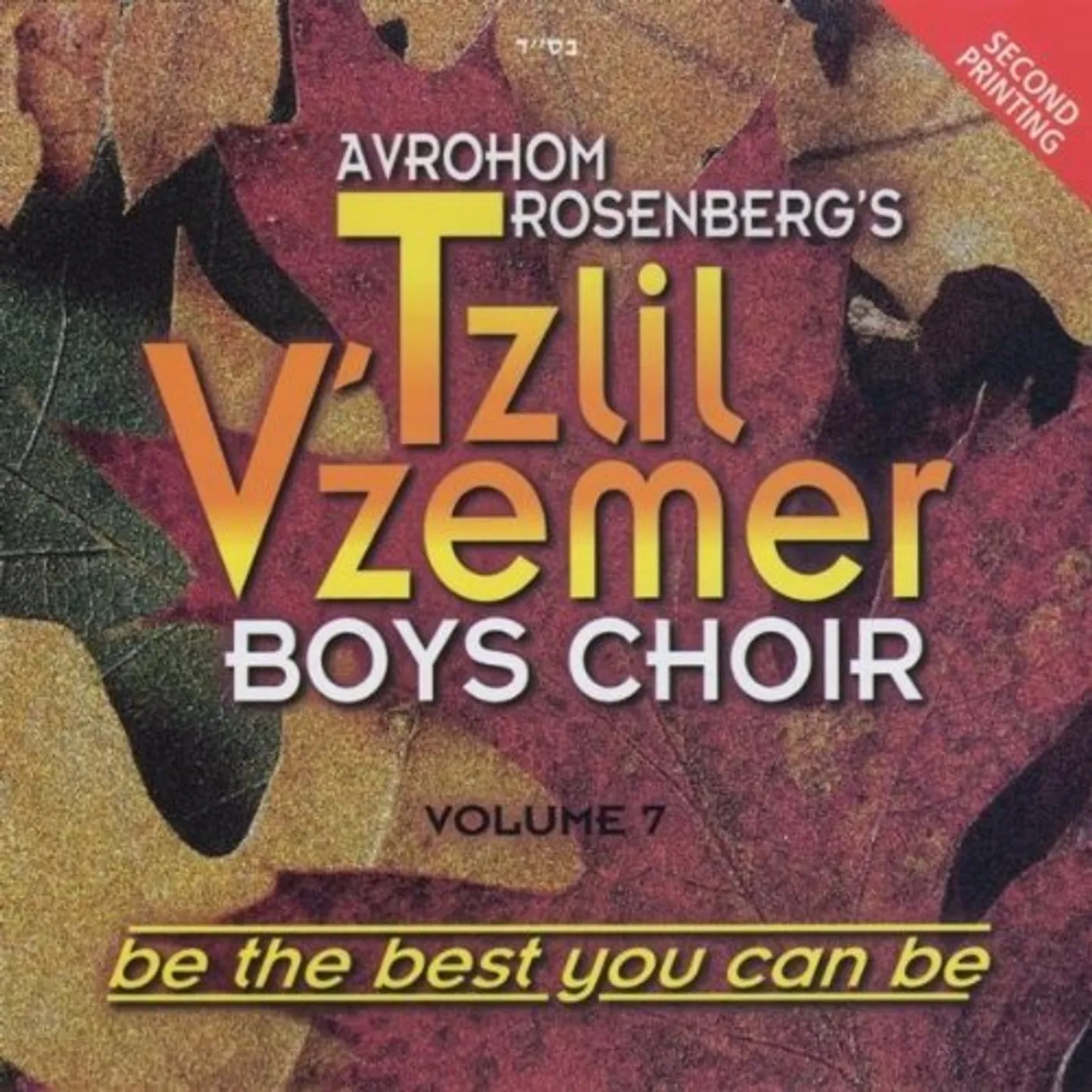 Tzlil V'zemer Boys Choir BE THE BEST YOU CAN BE 7 CD