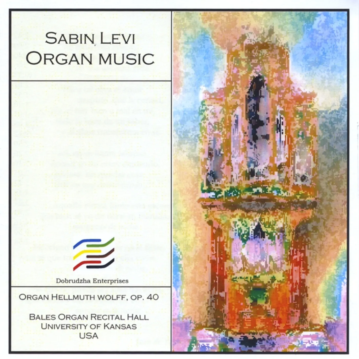 Sabin Levi ORGAN MUSIC CD
