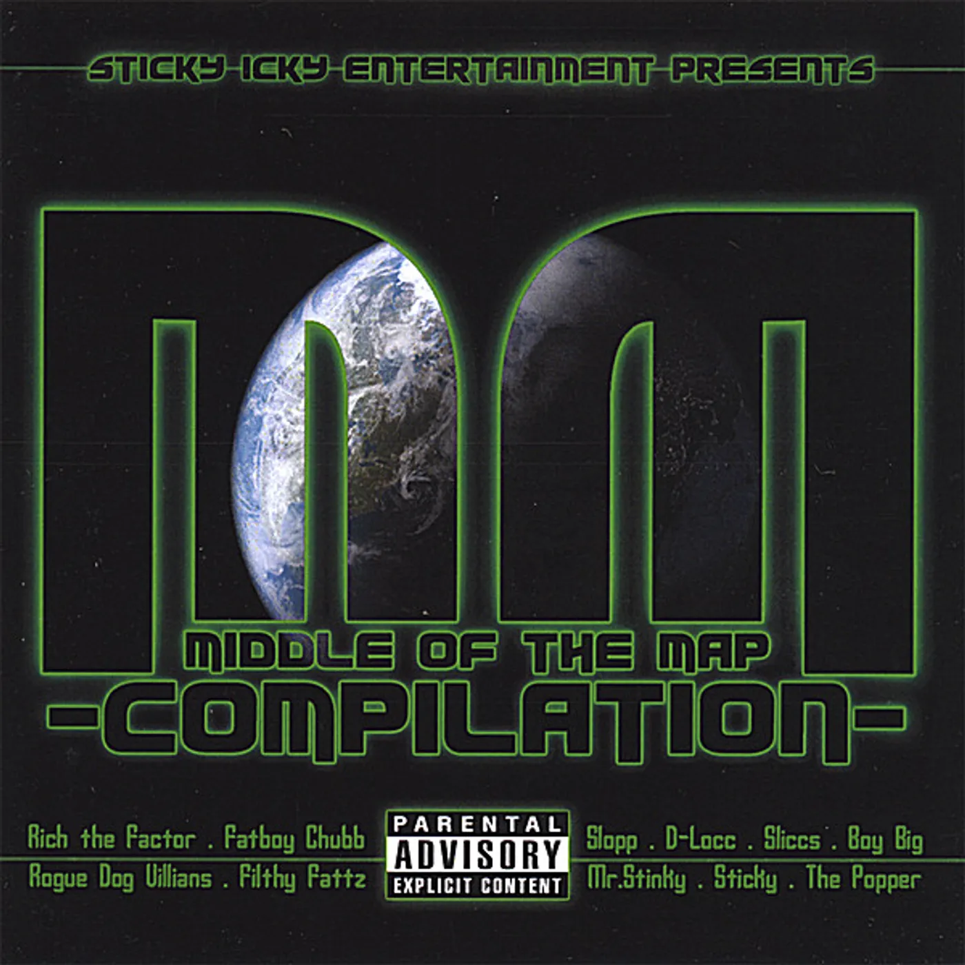 Sticky MIDDLE OF THE MAP COMPILATION CD