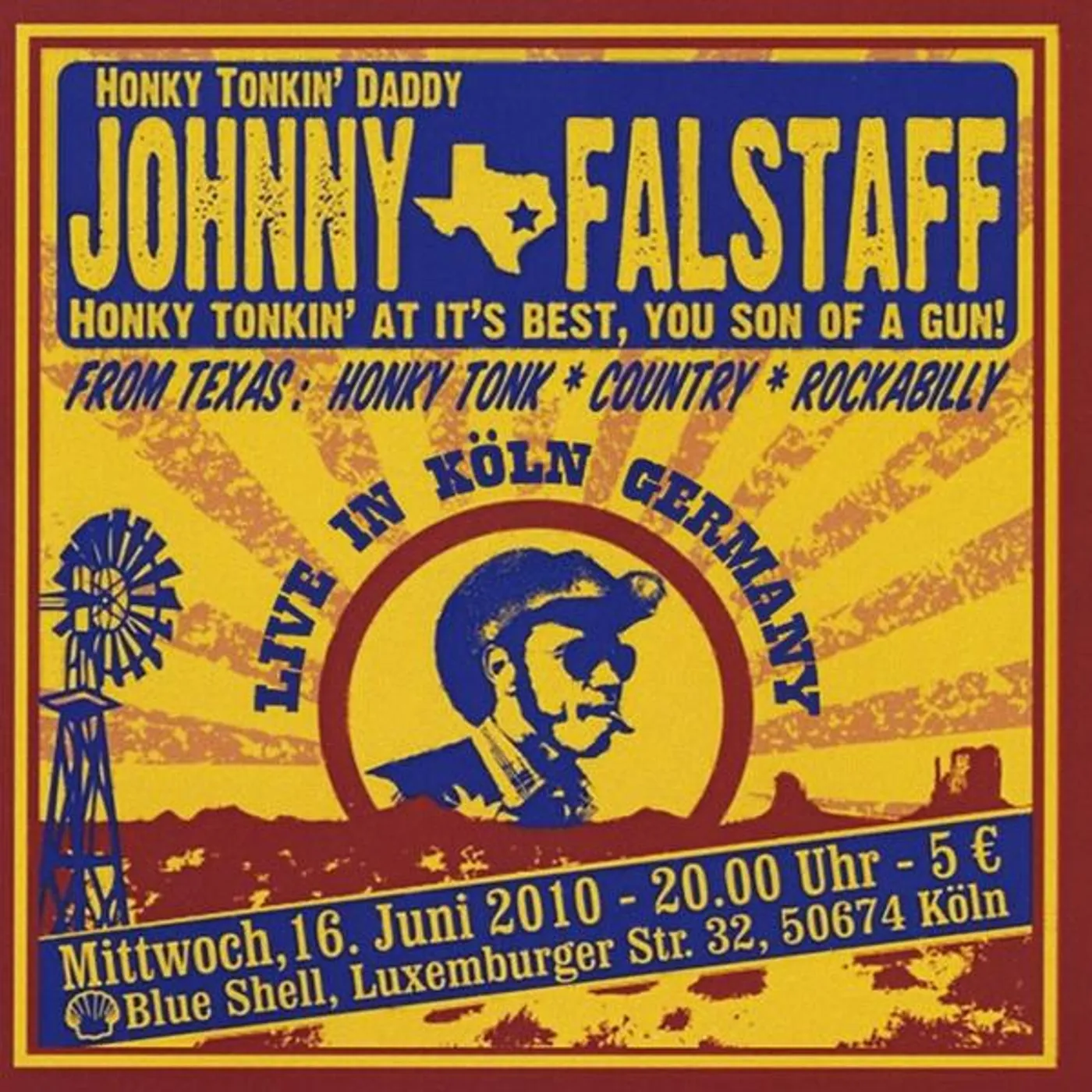 Johnny Falstaff LIVE IN KOLN GERMANY CD