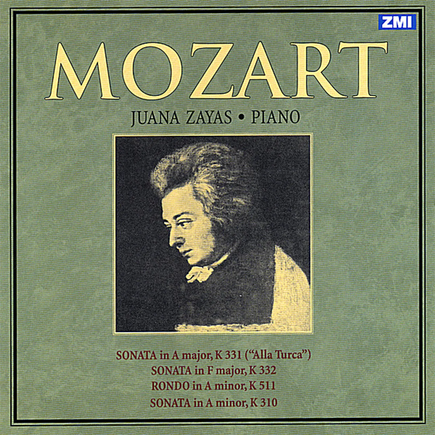 JUANA ZAYAS PLAYS MOZART CD